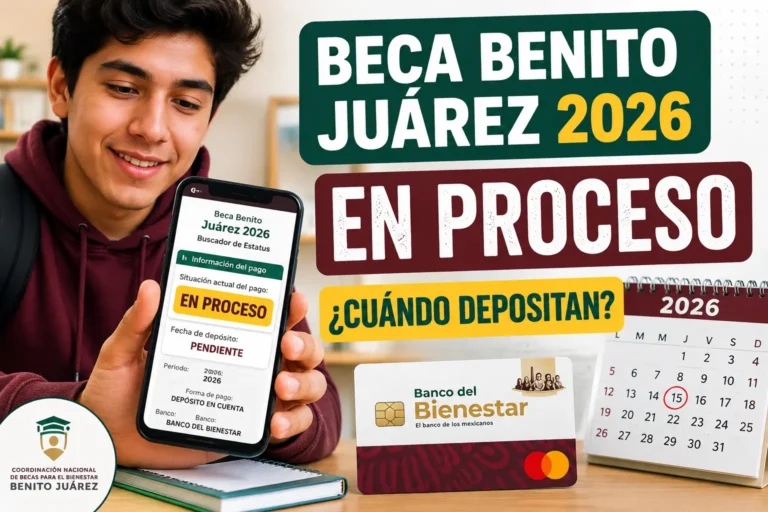 En proceso Beca Benito Juárez 2026 y fecha de depósito