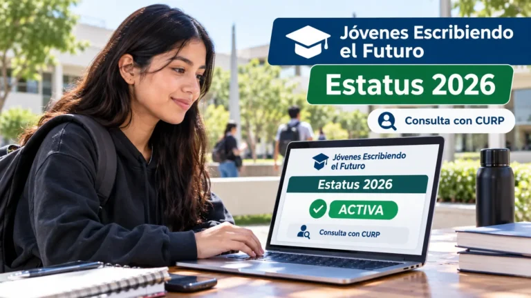 Jóvenes Escribiendo el Futuro estatus 2026 consulta con CURP